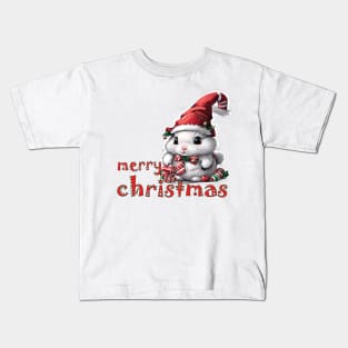 christmas cute bunny Kids T-Shirt
